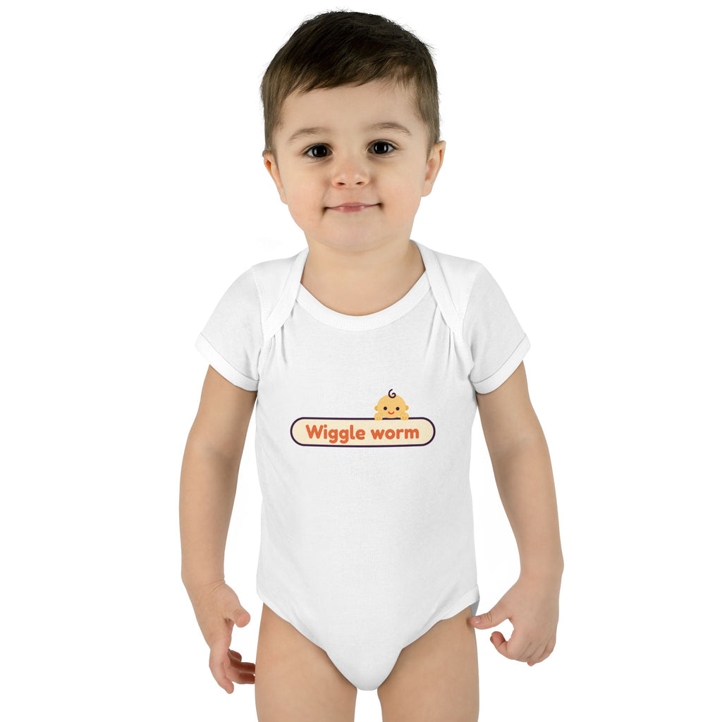 Wiggle Worm infant bodysuit