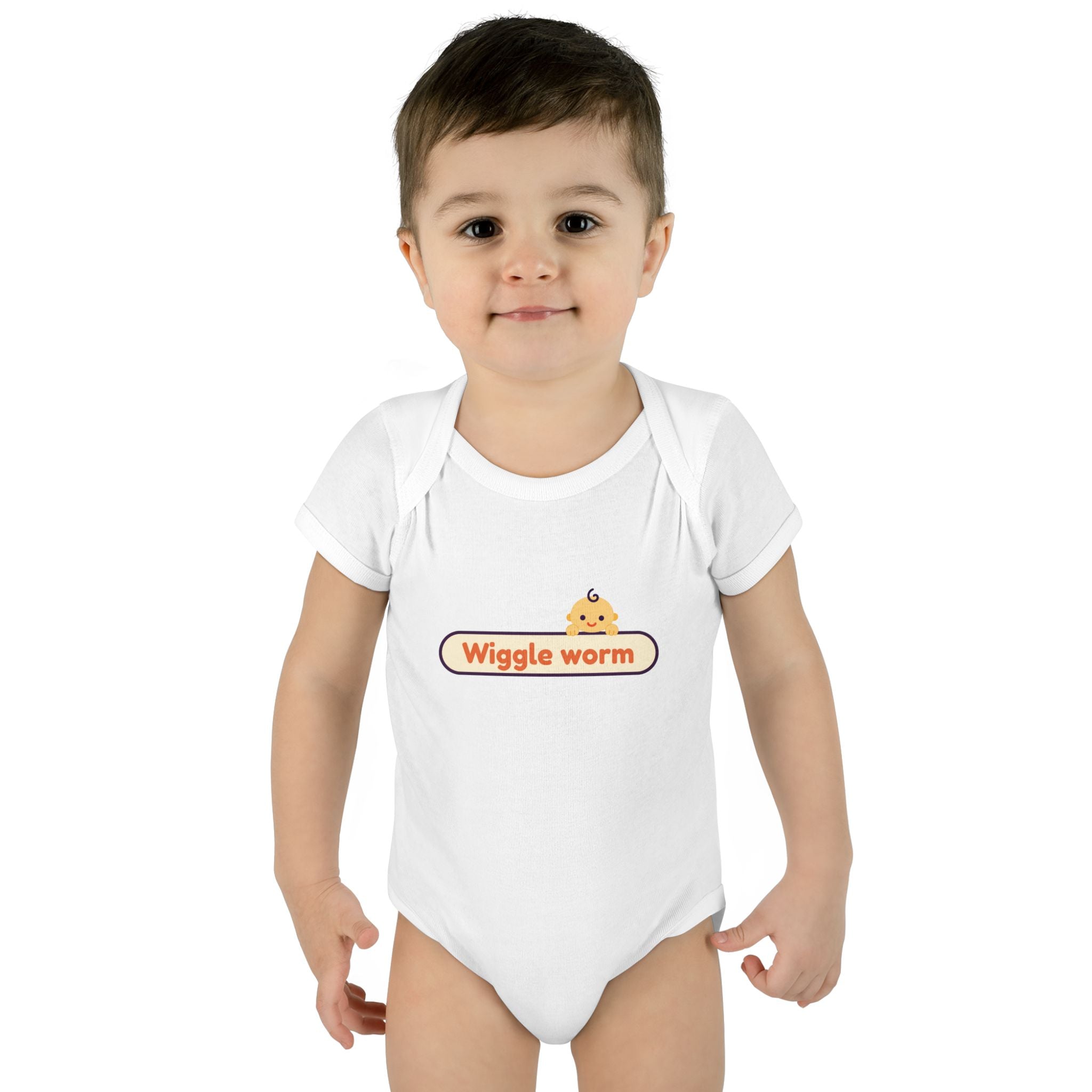 Wiggle Worm infant bodysuit