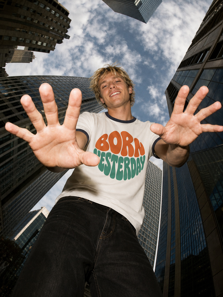 Born Yesterday Ringer T-Shirt