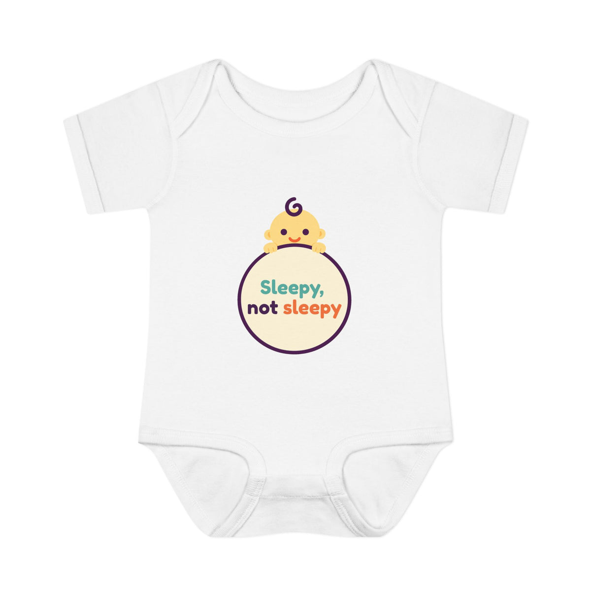 Sleepy Not Sleepy Baby Bodysuit