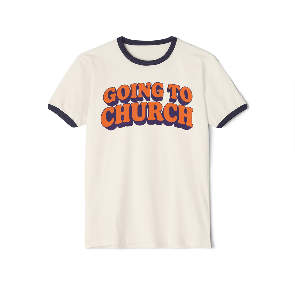 Going to Church Ringer T-shirt