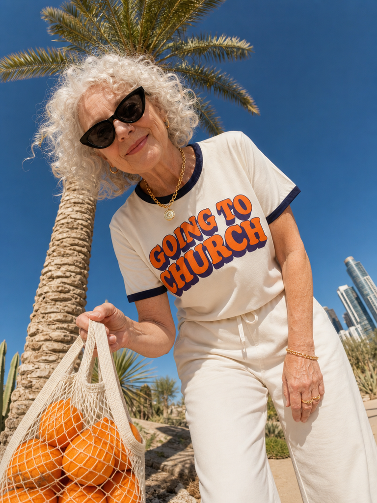 Going to Church Ringer T-shirt
