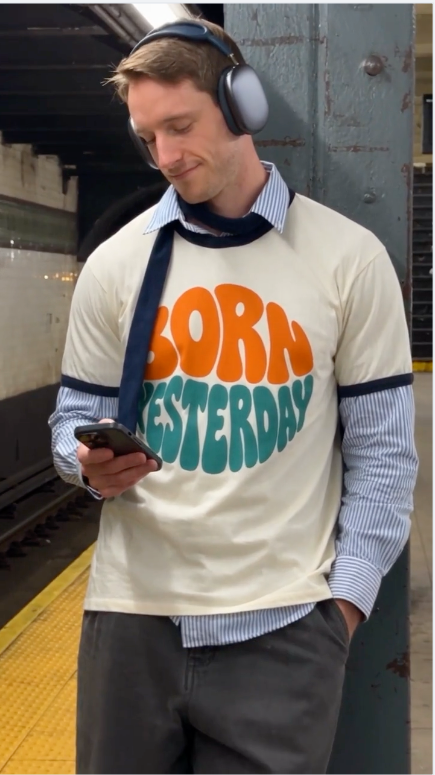Born Yesterday Ringer T-Shirt
