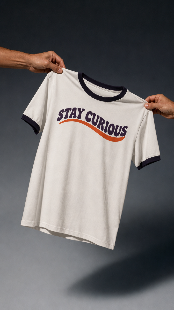 Stay Curious Ringer T-Shirt