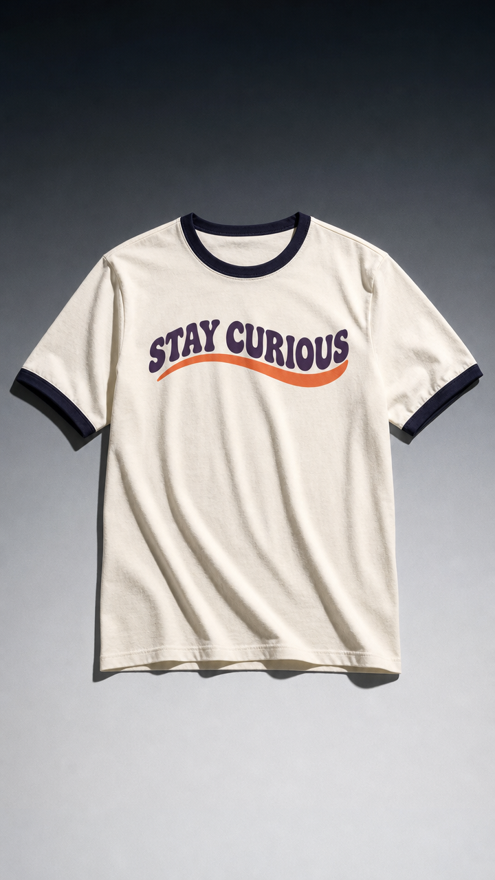 Stay Curious Ringer T-Shirt